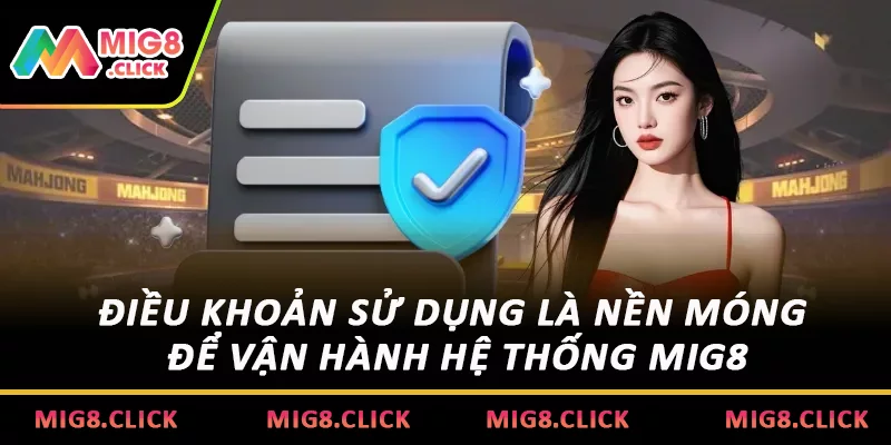 Điều khoản sử dụng là nền móng để vận hành hệ thống MIG8